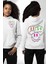 Neon Kafatası Gülen Somurtgan Eriyen Emoji Erkek Kadın Beyaz Ön Sırt Baskılı Kapüşonlu Sweatshirt Hoodie 1