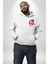 Kırmızı Ateş Kurukafa Rock Erkek Kadın Beyaz Ön Sırt Baskılı Kapüşonlu Sweatshirt Hoodie 3