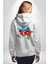 Azerbaycan Haritası Bayrak Tasarımı Erkek Kadın Beyaz Ön Sırt Baskılı Kapüşonlu Sweatshirt Hoodie 2