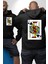 Jack Of Spades Klasik Iskambil Kartı Grafiği Erkek Kadın Siyah Ön Sırt Baskılı Kapüşonlu Sweatshirt Hoodie 1