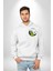 Doğa Silueti Erkek Kadın Beyaz Ön Sırt Baskılı Kapüşonlu Sweatshirt Hoodie 3
