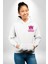Neon Jungle Leopar Tasarım Erkek Kadın Beyaz Ön Sırt Baskılı Kapüşonlu Sweatshirt Hoodie 4
