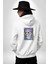 Sadece Piskoloji Erkek Kadın Beyaz Ön Sırt Baskılı Kapüşonlu Sweatshirt Hoodie 2