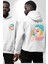 Sakin Ol Tüm Sorunlar Çözüldü Dondurma Ile Erkek Kadın Beyaz Ön Sırt Baskılı Kapüşonlu Sweatshirt Hoodie 1