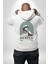 Statü Davut Heykeli Erkek Kadın Beyaz Ön Sırt Baskılı Kapüşonlu Sweatshirt Hoodie 3