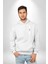 Vazgeçme Erkek Kadın Beyaz Ön Sırt Baskılı Kapüşonlu Sweatshirt Hoodie 3