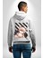 Relax Teddy Ayı Gül Erkek Kadın Beyaz Ön Sırt Baskılı Kapüşonlu Sweatshirt Hoodie 3