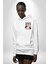 Relax Teddy Ayı Gül Erkek Kadın Beyaz Ön Sırt Baskılı Kapüşonlu Sweatshirt Hoodie 4