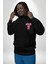 Öfkeli Voodoo Tavşan Xox Erkek Kadın Siyah Ön Sırt Baskılı Kapüşonlu Sweatshirt Hoodie 3
