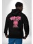Öfkeli Voodoo Tavşan Xox Erkek Kadın Siyah Ön Sırt Baskılı Kapüşonlu Sweatshirt Hoodie 4