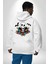 Halloween Skeleton Eğlenceli Cadılar Bayramı Erkek Kadın Beyaz Ön Sırt Baskılı Kapüşonlu Sweatshirt Hoodie 4
