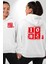 10 Yıl Anma Sembolü Erkek Kadın Beyaz Ön Sırt Baskılı Kapüşonlu Sweatshirt Hoodie 1