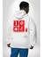 10 Yıl Anma Sembolü Erkek Kadın Beyaz Ön Sırt Baskılı Kapüşonlu Sweatshirt Hoodie 2