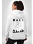 Bali Endonezya Erkek Kadın Beyaz Ön Sırt Baskılı Kapüşonlu Sweatshirt Hoodie 2