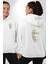 Boyanabilir Maskı Sokak Stili Erkek Kadın Beyaz Ön Sırt Baskılı Kapüşonlu Sweatshirt Hoodie 1