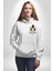 Gözlüklü Kedi Çift Tasarım Erkek Kadın Beyaz Ön Sırt Baskılı Kapüşonlu Sweatshirt Hoodie 2