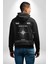 Navigasyon Pusula Ile Dünyayı Keşfet Sokak Style Erkek Kadın Siyah Ön Sırt Baskılı Kapüşonlu Sweatshirt Hoodie 3
