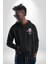 Bonanza Gülen Surat Gangster Erkek Kadın Siyah Ön Sırt Baskılı Kapüşonlu Sweatshirt Hoodie 2