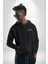 Los Angeles Sokak Tarzı Erkek Kadın Siyah Ön Sırt Baskılı Kapüşonlu Sweatshirt Hoodie 4