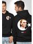 Ay Yıldız Atatürk 10 Kasım Sonsuza Kadar Erkek Kadın Siyah Ön Sırt Baskılı Kapüşonlu Sweatshirt Hoodie 1