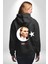 Ay Yıldız Atatürk 10 Kasım Sonsuza Kadar Erkek Kadın Siyah Ön Sırt Baskılı Kapüşonlu Sweatshirt Hoodie 4