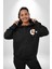 Ay Yıldız Atatürk 10 Kasım Sonsuza Kadar Erkek Kadın Siyah Ön Sırt Baskılı Kapüşonlu Sweatshirt Hoodie 5