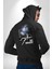 Astronot Cesur Ol Erkek Kadın Siyah Ön Sırt Baskılı Kapüşonlu Sweatshirt Hoodie 4
