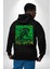 Alien Uzaylı Aranıyor Erkek Kadın Siyah Ön Sırt Baskılı Kapüşonlu Sweatshirt Hoodie 2