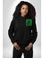 Alien Uzaylı Aranıyor Erkek Kadın Siyah Ön Sırt Baskılı Kapüşonlu Sweatshirt Hoodie 3