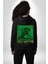 Alien Uzaylı Aranıyor Erkek Kadın Siyah Ön Sırt Baskılı Kapüşonlu Sweatshirt Hoodie 4