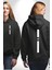 Başarı Motivasyon Dik Tasarım Erkek Kadın Siyah Ön Sırt Baskılı Kapüşonlu Sweatshirt Hoodie 1