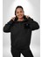 Sokak Sitili Büyük Düşün Erkek Kadın Siyah Ön Sırt Baskılı Kapüşonlu Sweatshirt Hoodie 4