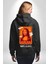 Yeni Nesil Monalisa Erkek Kadın Siyah Ön Sırt Baskılı Kapüşonlu Sweatshirt Hoodie 4