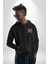 Azerbaycan Haritası Bayrak Tasarımı Erkek Kadın Siyah Ön Sırt Baskılı Kapüşonlu Sweatshirt Hoodie 2