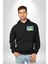 Pisikolojim Bulutlu Erkek Kadın Siyah Ön Sırt Baskılı Kapüşonlu Sweatshirt Hoodie 5