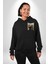 Yapay Zeka Gül Yılan Altın Siyah Gül 3D Erkek Kadın Siyah Ön Sırt Baskılı Kapüşonlu Sweatshirt Hoodie 3