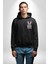 Bazı Pembe Tavşanların Kahveye Ihtiyacı Var Erkek Kadın Siyah Ön Sırt Baskılı Kapüşonlu Sweatshirt Hoodie 2