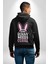 Bazı Pembe Tavşanların Kahveye Ihtiyacı Var Erkek Kadın Siyah Ön Sırt Baskılı Kapüşonlu Sweatshirt Hoodie 3