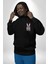 Bazı Pembe Tavşanların Kahveye Ihtiyacı Var Erkek Kadın Siyah Ön Sırt Baskılı Kapüşonlu Sweatshirt Hoodie 4
