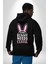 Bazı Pembe Tavşanların Kahveye Ihtiyacı Var Erkek Kadın Siyah Ön Sırt Baskılı Kapüşonlu Sweatshirt Hoodie 5
