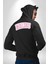 Malibu California Pembe Erkek Kadın Siyah Ön Sırt Baskılı Kapüşonlu Sweatshirt Hoodie 4
