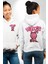Öfkeli Voodoo Tavşan Xox Erkek Kadın Beyaz Ön Sırt Baskılı Kapüşonlu Sweatshirt Hoodie 1