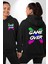 Game Over Oyun Bitti Erkek Kadın Siyah Ön Sırt Baskılı Kapüşonlu Sweatshirt Hoodie 1