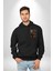 Iskelet Kupa Sadece Iyi Kahveye Ihtiyacım Var Erkek Kadın Siyah Ön Sırt Baskılı Kapüşonlu Sweatshirt Hoodie 2
