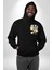 Gökyüzünde Uçmak Astronot Erkek Kadın Siyah Ön Sırt Baskılı Kapüşonlu Sweatshirt Hoodie 2