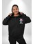 Gerçekten Harika Keşfetmeyi Bırakma Erkek Kadın Siyah Ön Sırt Baskılı Kapüşonlu Sweatshirt Hoodie 2