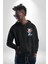 Gerçekten Harika Keşfetmeyi Bırakma Erkek Kadın Siyah Ön Sırt Baskılı Kapüşonlu Sweatshirt Hoodie 4