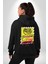 Aşk Meleği Sahte Melek Sus Erkek Kadın Siyah Ön Sırt Baskılı Kapüşonlu Sweatshirt Hoodie 2
