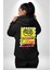 Aşk Meleği Sahte Melek Sus Erkek Kadın Siyah Ön Sırt Baskılı Kapüşonlu Sweatshirt Hoodie 4