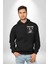 Michelagelo Modern Apollo Heykel Sokak Style Erkek Kadın Siyah Ön Sırt Baskılı Kapüşonlu Sweatshirt Hoodie 2